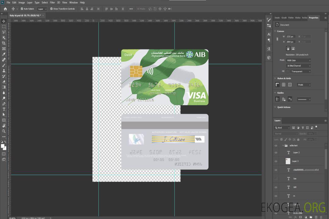 Carte de débit professionnelle avec visa bancaire international pour l'Afghanistan template Carte de débit professionnelle avec visa bancaire international pour l'Afghanistan template